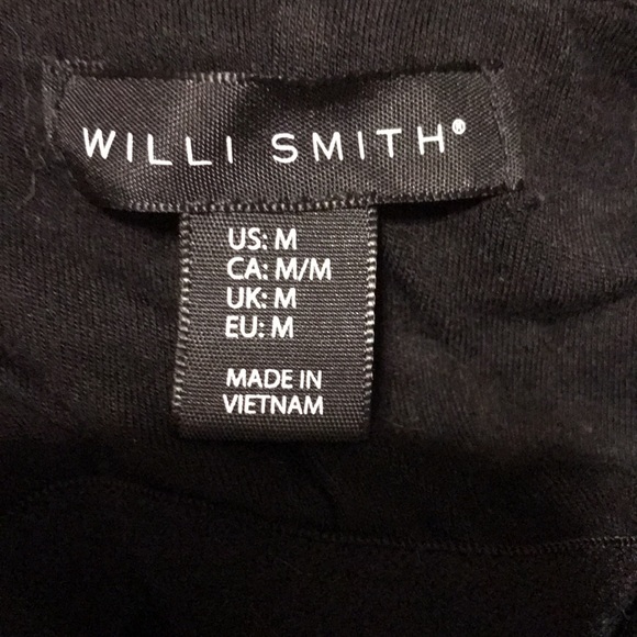 Willi Smith LBD black dress crisscross back flounc bodycon bodcon - Picture 9 of 13